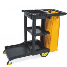 Hot sale new design hotel plastic cleaning carts